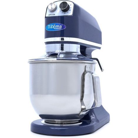 Mixer planétaire - 7L - Jusqu'à 2kg de pâte - Bleu acier - Maxima (1/5)