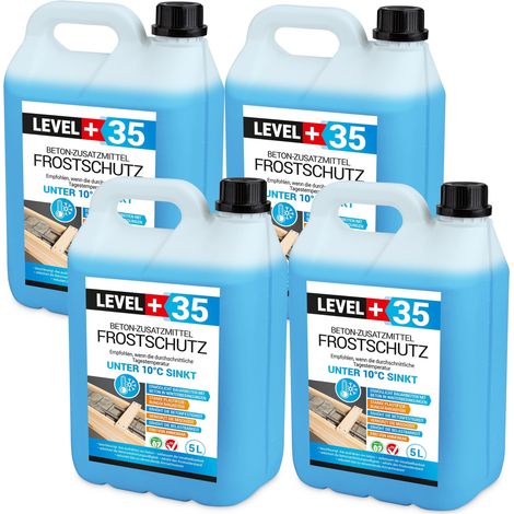 LEVEL+ Plastifizierer Beton-Zusatzmittel Frostschutz Betonzusatz L+35 - 20L