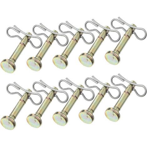ot de 10 boulons de cisaillage pour Fraise à Neige et goupille de cisaillage - Compatible avec 738-04124 714-040 (1/4)