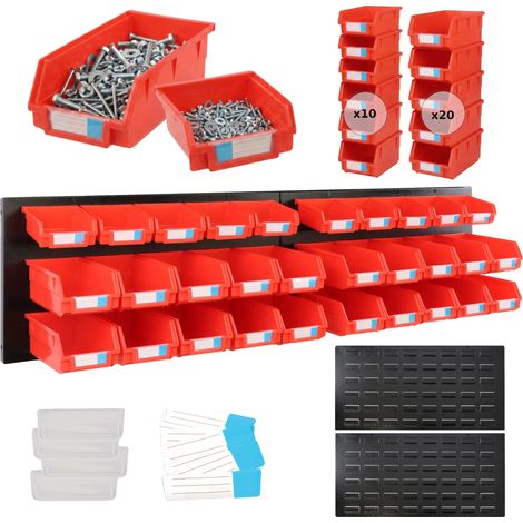 Panneau de rangement, construction en acier, 119 cm x 30 cm, design extensible, capacité de 130 kg, compatible avec les cuvettes (1/5)