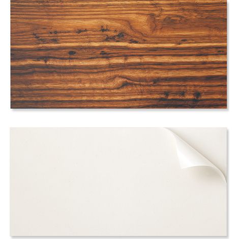 Azulejos de vinilo autoadhesivos para pared, para interiores, con dise帽o de madera natural, 10x40x20 cm.