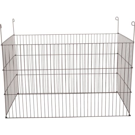 Parc rectangulaire 60 x 102 x H 60 cm en métal pour extérieur pour rongeur - zolux (1/2)