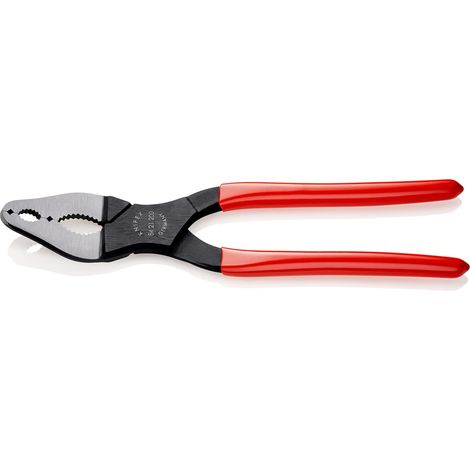 Knipex Pinza per coni delle biciclette e delle moto bonderizzata nera, rivestiti in resina sintetica 200 mm 84 21 200 (1/4)