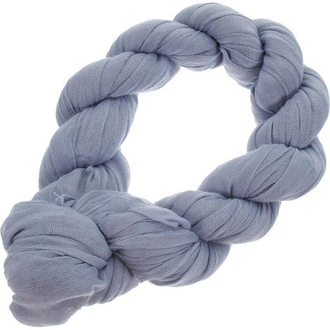 Chemin de table bleu rustique pour décoration de mariage, style bohème, étamine (1/5)