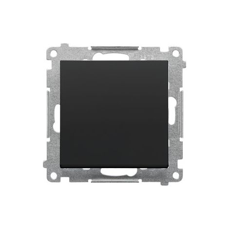 Interruptor de escalera sin pictograma (módulo) 10 AX, 250 V, conectores rápidos: Negro