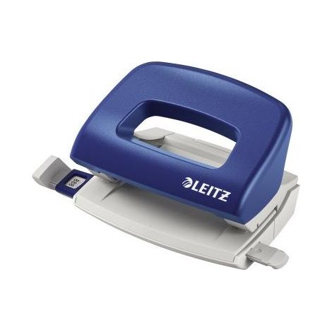 LEITZ Locher Leitz New NeXXt 8cm 10 Bl. (80 g/m²) mit Anschlagschiene blau (1/4)