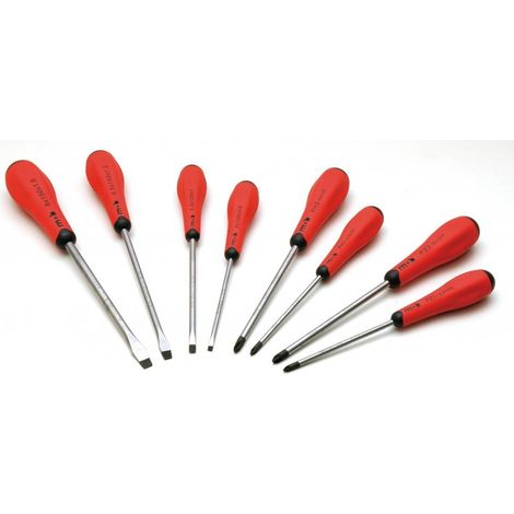Jeu de 8 tournevis fente + phillips® + pozidriv - MOB (1/5)