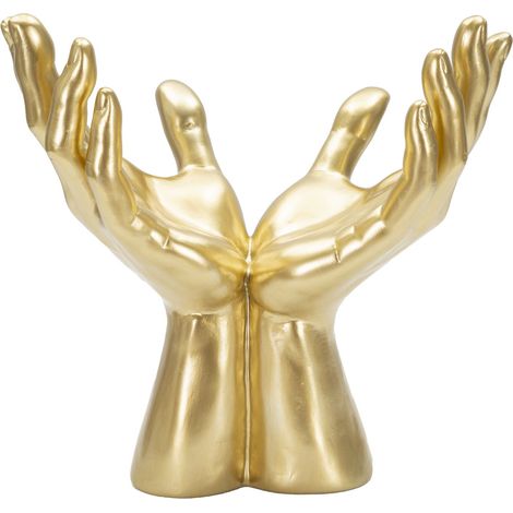 Statua Mani "Peace" 25x24x15 cm in Poliresina Oro (1/5)