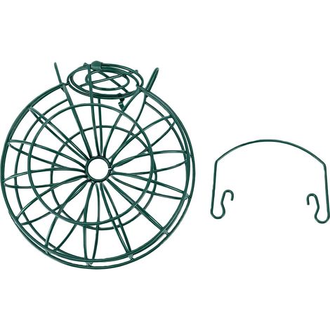 Mangeoire à oiseaux pour l'extérieur, cage ronde suspendue sauvage avec alimentation à 360 degrés, décor de jardin (1/5)