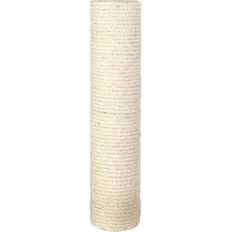 poste de sisal, 9 cm de diámetro, 40 cm de largo, rosca M8, tubo de cartón, para rascador de gatos, repuesto para bricolaje (1/5)