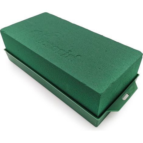 Porta midi - vert - mousse florale avec support - humide (1/3)