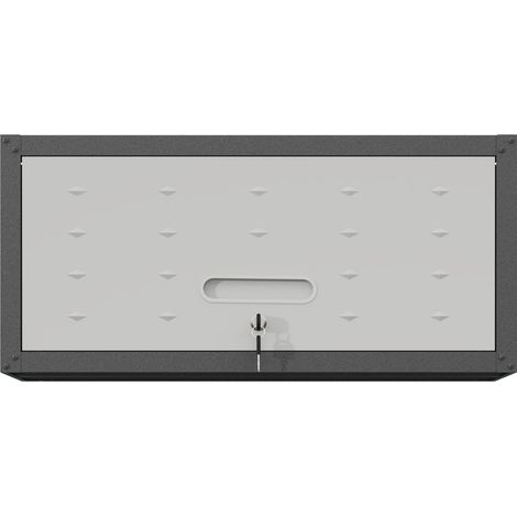 Metall-Wandschrank mit abschließbarer Tür und 2 Schlüsseln, Stahl, 75 x 30 x 34,5 cm (1/5)