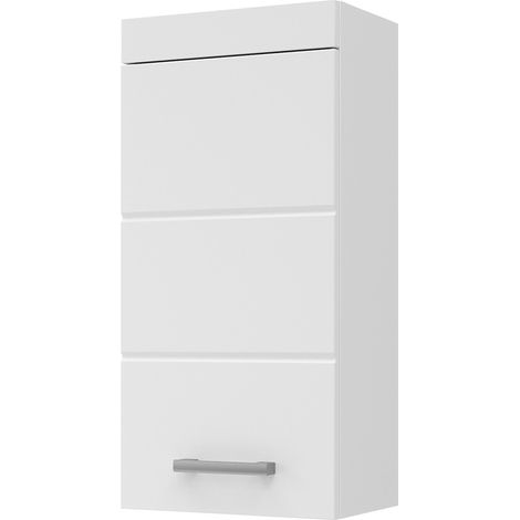 Armoire murale de salle de bain Luna, Blanc, 37 x 77 cm, Vicco