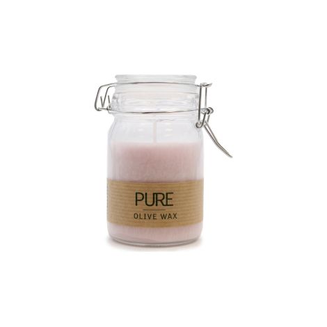 Bougie Pot Cire Pure Olive 120x70 - Rose Antique- Vendu par 1