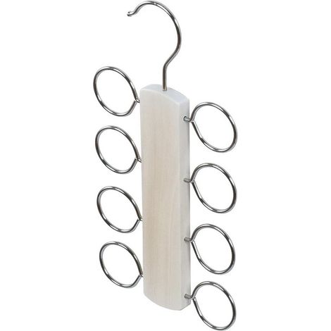 Porta foulard in legno chiaro 13x1,4x26 cm