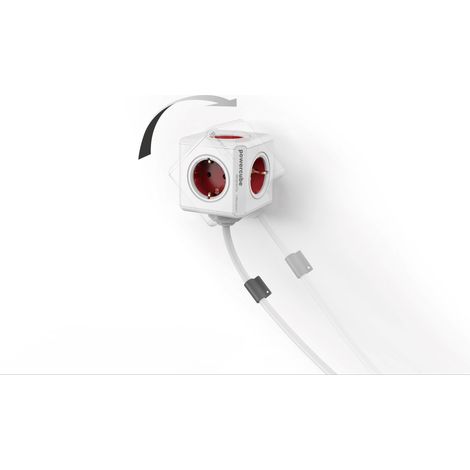 Allocacoc PowerCube Extended Type E rallonge électrique 1,5 m 5 sortie(s) CA Intérieur Gris (1/4)