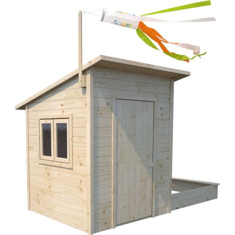 Cabane en bois avec bac à sable intégré PALM SPRINGS (1/5)