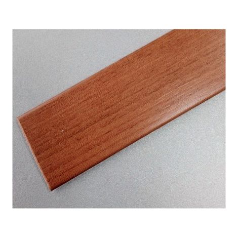 Pletina Perfilada 35Mmx1Mt 1/2Caña Adhesivo Pvc Cerezo