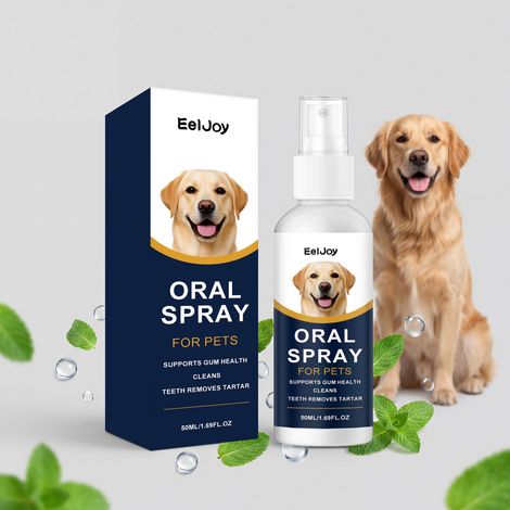 Spray d'hygiène bucco-dentaire pour animaux – doux pour les dents, élimine les odeurs et le jaunissement. Spray d'entretien quotidien – 50 ml (1/5)