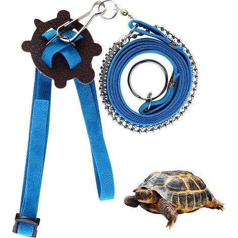Harness and Leash with Bell, Soft Nylon Leather, Stainless Steel, For Guinea Pigs and Hamsters (1/5)