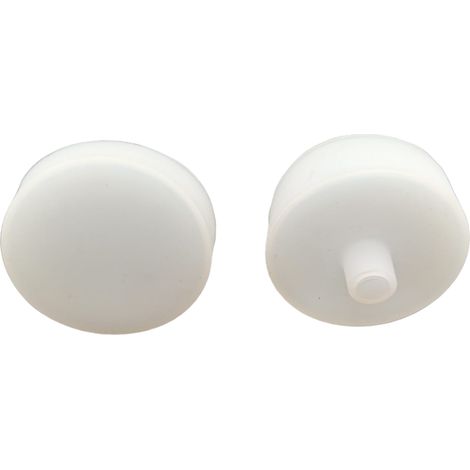Par de tapas de plastico para perfil flexible redondo 40mm diametro