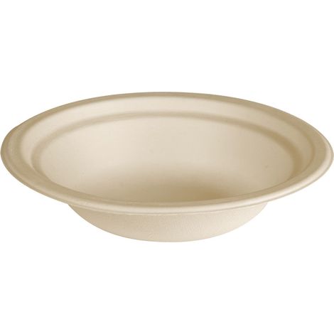 Duni Schale Bagasse braun 400 ml Ø 18 cm - 10 Stück Schale (1/3)