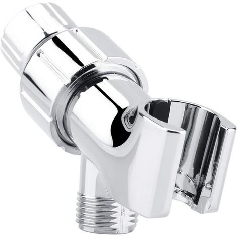 Support monté sur bras de douche Chromage Pomme de douche à 3 voies Inverseur Accessoires de salle de bain Support de pommeau de douche (1/5)