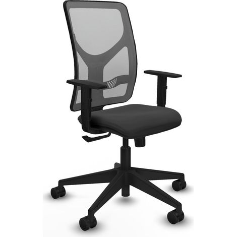 Chaise de bureau piqueras y crespo Motilla noir mousse découpée (1/2)