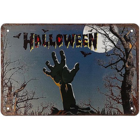 1 tableau en fer forgé pour décoration d'Halloween (1/3)