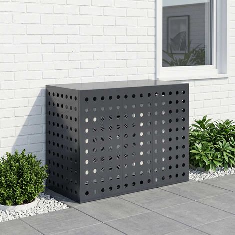 vidaXL Funda para Aire Acondicionado Gris antracita 110 x 50 x 80 cm (1/5)