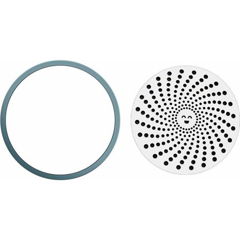 Filiyano-Bouchon de bonde de douche, filtre à cheveux intégré, bonne adhérence, facile à nettoyer, en maille d'acier inoxydable. (1/3)