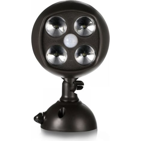 Projecteur LED d'extérieur étanche avec détecteur de mouvement, sans fil, éclairage de sécurité pour escaliers, couloirs, jardins et terrasses