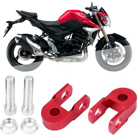 Support Moto Universel Rehausseur d'Amortisseur Arrière 2 Pièces Extension de Hauteur Sans Vis (1/5)