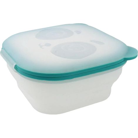 Boîte de conservation alimentaire pliable en silicone 800 ml - Fermeture magnétique, fermeture automatique, récipient de rangement hermétique (1/5)