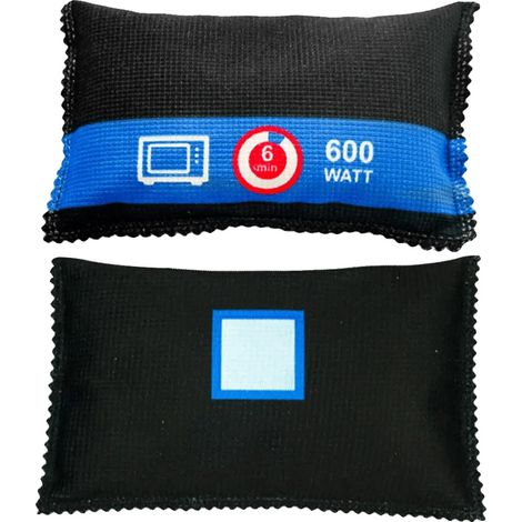 Déshumidificateur, Absorbeur d'humidité en gel de silice, Design réutilisable, minéral noir (1/2)