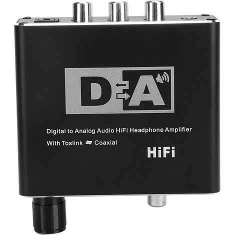 Décodeur Audio 5.1 Convertisseur Optique/Coaxial vers Analogique avec Contrôle du Volume - Alimentation USB et Câbles Inclus (1/5)