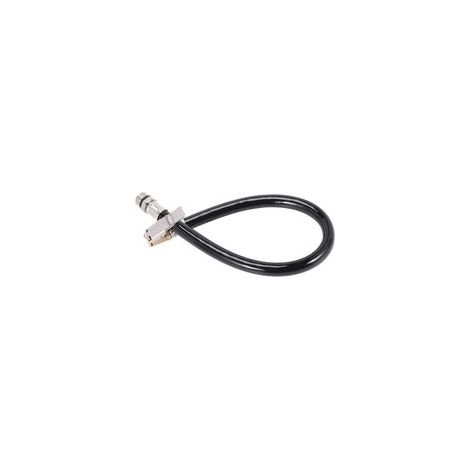 Tuyau de Gonflage Pneu 1/2 Pouce Mâle, Raccord Caoutchouc pour Compresseur d'Air, Flexible Robuste 14,6 Pouces (1/3)