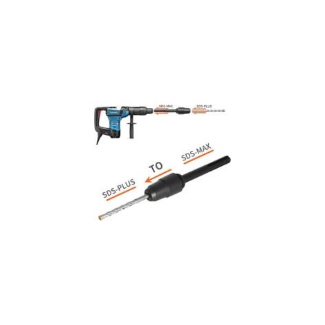 SDS Max-auf-SDS Plus-Adapter für Bohrhämmer, Schnellwechselwerkzeug für SDS Max-auf-SDS Plus-Bohrmaschinen, Bohrfutteradapter, Schnelladapter für alle SDS Max-Bohrmaschinen – Crezuo