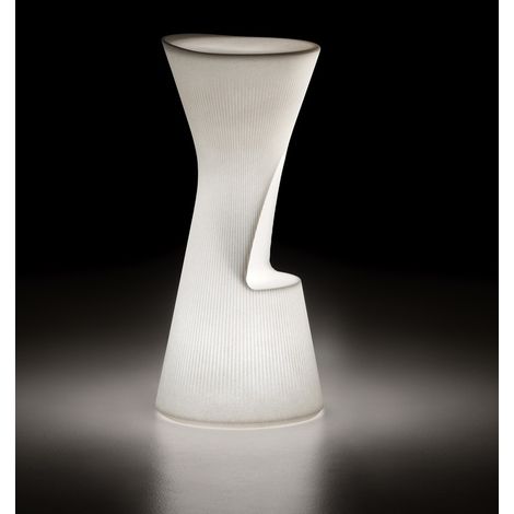 EURO3PLAST SGABELLO FADE IN POLIETILENE 33X33X76 WHITE LIGHT USO ESTERNO NO KIT