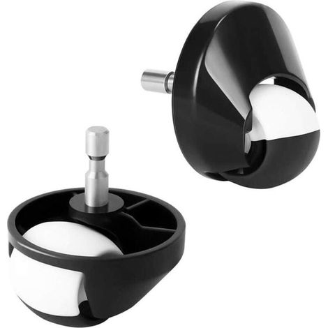 Deux roulettes pivotantes avant compatibles avec les Roomba séries 500, 600, 700, 800 et 900. Roue avant pour aspirateur robot Roomba. Roue de rechange silencieuse. Accessoire. (1/5)
