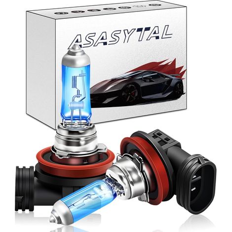 H8 12 V 35 W Halogen Bulb, 5000 K Warm White for Car Fog Light/Motorcycle, 2 Pieces (1/5)