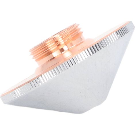 Tête de découpe laser à double fibre optique, cuivre chromé, ouverture de 1,8 mm / 0,07 pouce (1/5)