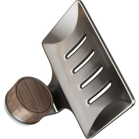 Porte-savon à ventouse robuste - Design à dégagement rapide - Base antidérapante pour mur de douche et extérieur en verre - Distributeur de savon antirouille pour salle de bain (1/5)