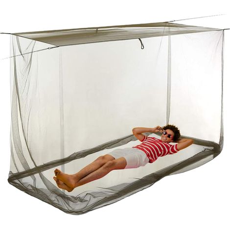Moustiquaire pour patio - Rideaux de lit avec filet camping Capuche (1/5)