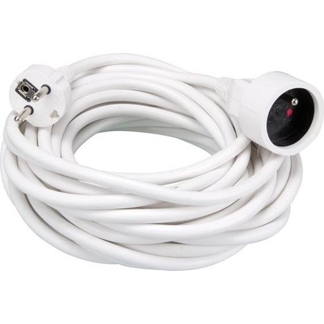 Rallonge - 10 m - blanc - 3g1 5