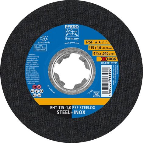 Disco Di Taglio Psf X-Lock Steelox 115X1Mm Pferd (1/4)