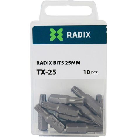 Embout de vissage - Radix - TX25 (10 pièces) (1/2)