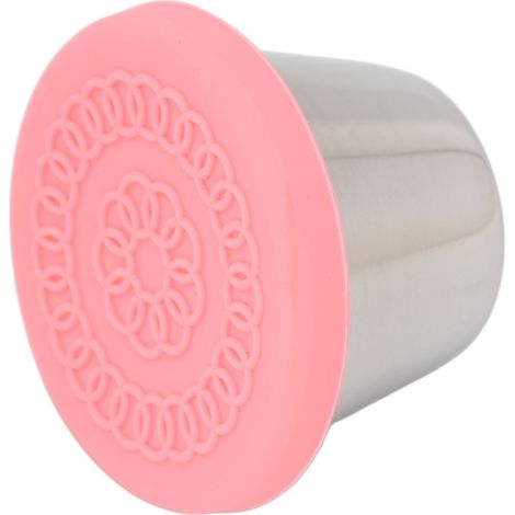 Bol en inox 70ml pour sauces et condiments, couvercle silicone hermétique, rose, idéal salons de beauté et cuisine, mini récipient de dressing (1/5)