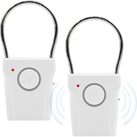Deux alarmes de porte et de fenêtre, une alarme de poignée de porte ultra-puissante de 120 décibels, adaptée aux maisons, aux magasins et aux bureaux. (1/5)