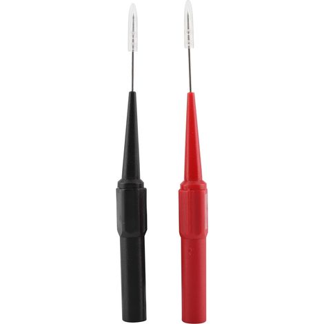 1 Pair Test Probes Insulation Piercing Needle for Multimeters Red Black Color